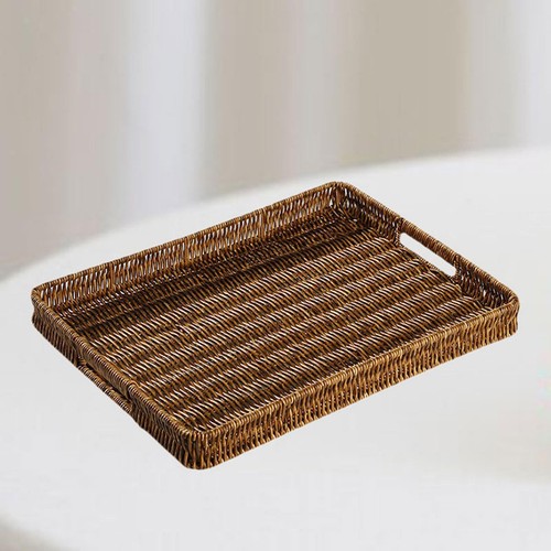 Woven decorative tray coffee - decorative,