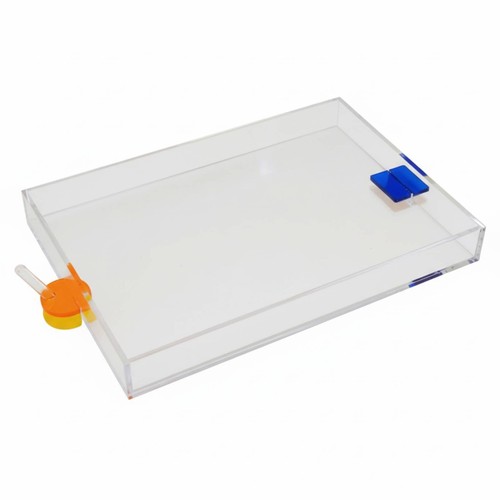 Coffee table clear acrylic - acrylic, two