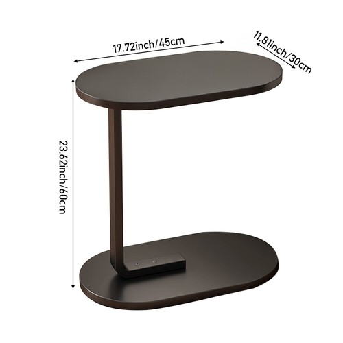 Shaped end side table - end,