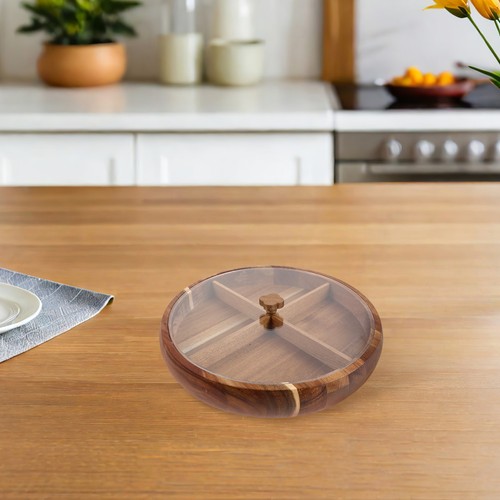 Wooden nut storage tray - storage, for