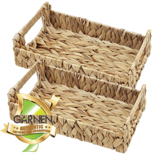 Wicker serving tray 12x7 - wicker, 12x7"