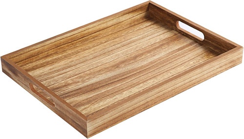 Wooden serving tray - wooden,