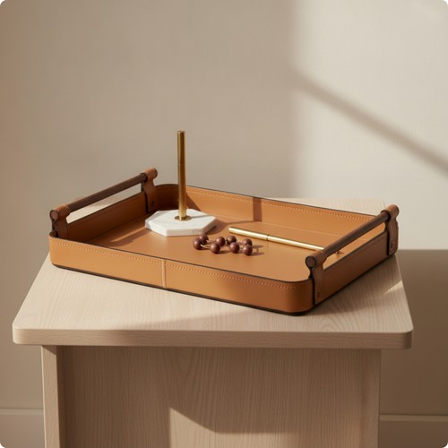 Storage tray with handles - storage,