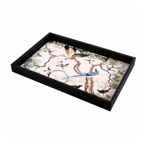 Decorative storage tray with - tray,