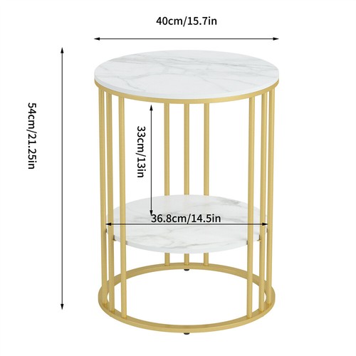Slim marble side coffee table - slim,