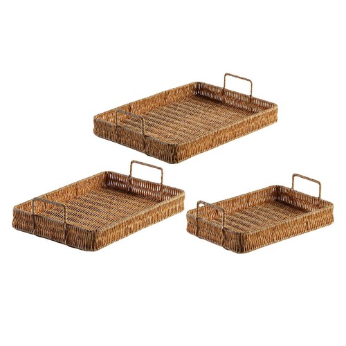 Hand woven serving tray - hand,