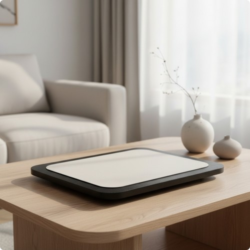 Tray with leather texture - tray,