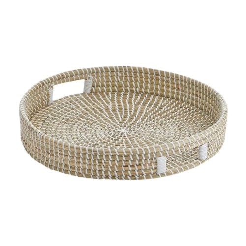 Woven serving tray seagrass - woven,