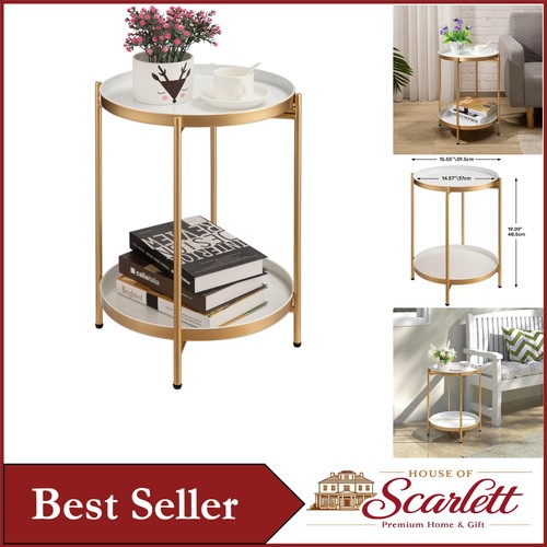 Chic golden metal coffee table - chic,